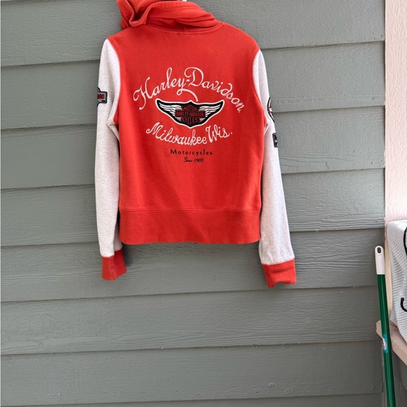 Harley-Davidson Orange Bomber jacket - Picture 2 of 4